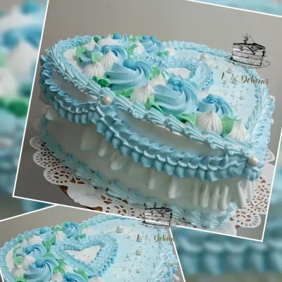 Torta de Corazón Cobertura Simple