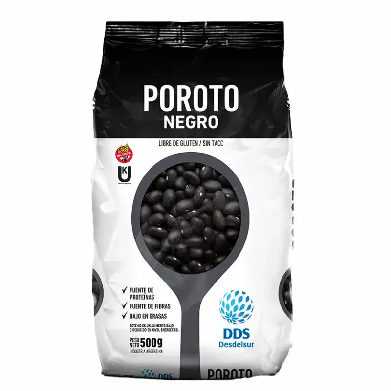 Frijoles Negros Brillantes DDS - 500 gramos *Nuevo Producto de Argentina