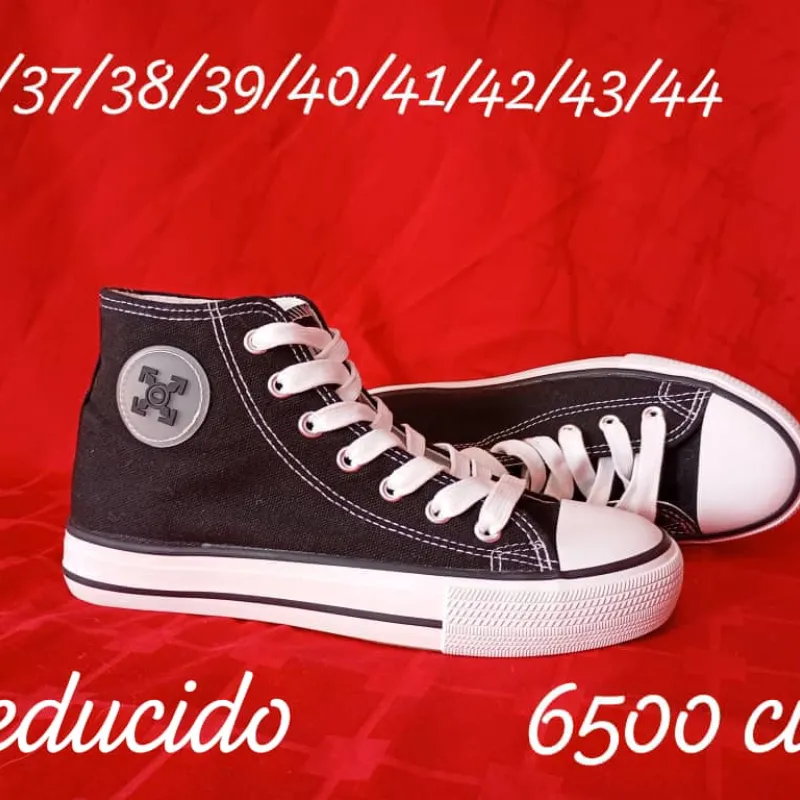  Tenis Bota Negro Clásico