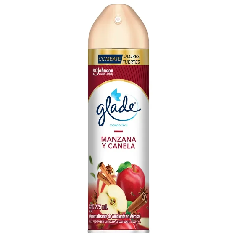 Aromatizante Glade en aerosol Manzana  y canela