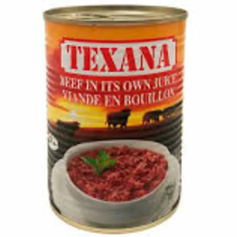 8201139 - Carne de Res en su jugo enlatada Texana en lata 400 g - U/M: U
