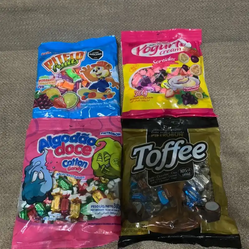 Paquetes de caramelos blandos