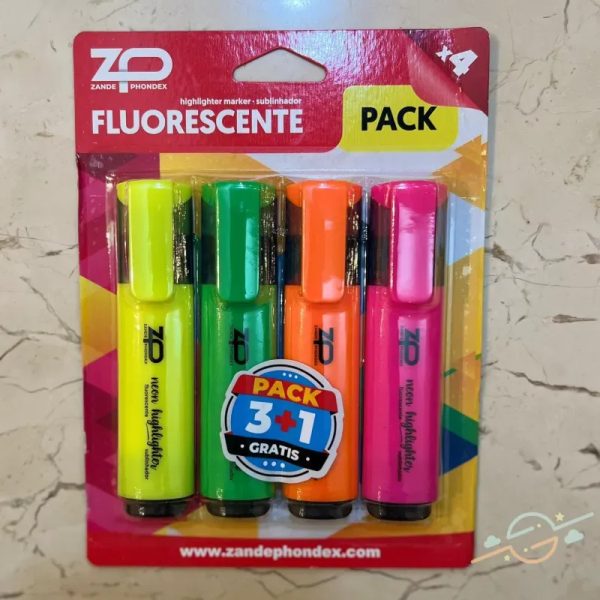 Pack 4 marcadores