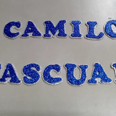Letras sueltas foami (cada letra 3cm)