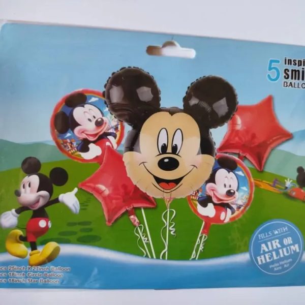 Set de globos de 5 piezas temáticos y de fiesta