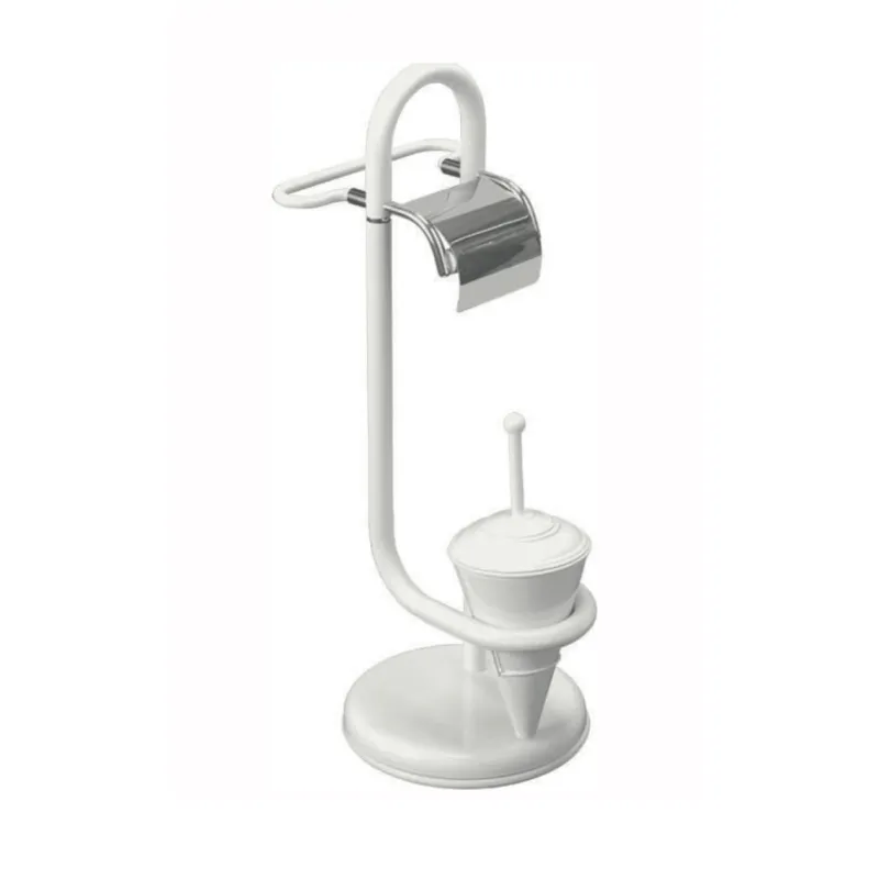 (5826/2) - Toallero de pie multifunción acero inox