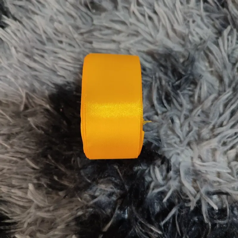 Cinta satín 4cm amarilla oscura