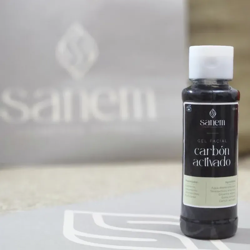 Gel limpiador de Carbón Activado 120ml (Sanem)