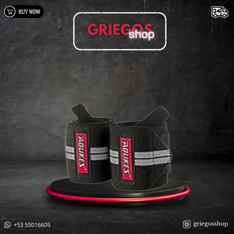 Muñequeras Aolikes | Compresión Ajustable | Soporte Pro