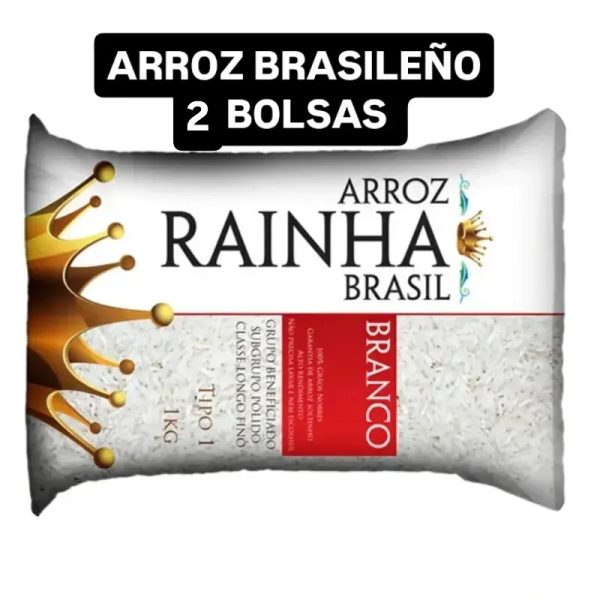 2 BOLSAS ARROZ BLANCO RAINHA 