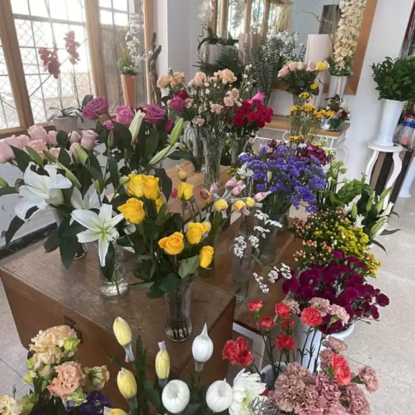 Tipo de flores naturales de la tienda