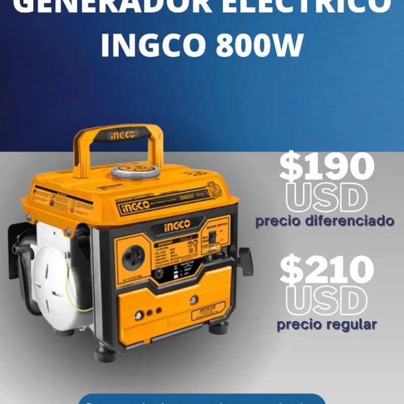 GENERADOR ELÉCTRICO INGCO 800W