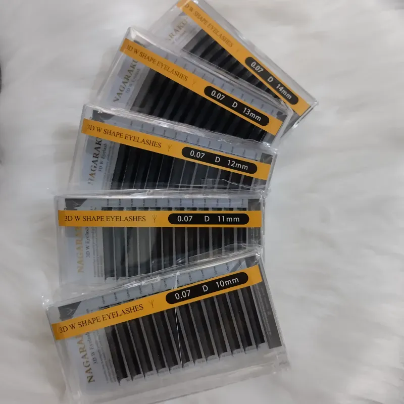Pestañas 3D(W) 0.07D Mix(Por medidas) - Nagaraku