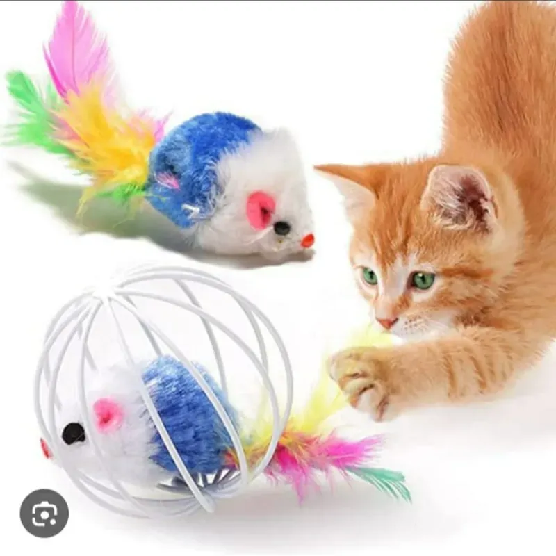 BOLA PARA GATO CON RATON