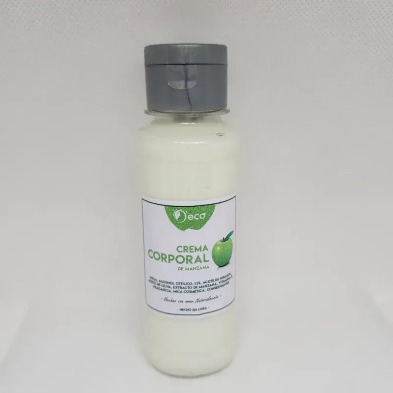 Crema corporal de manzana