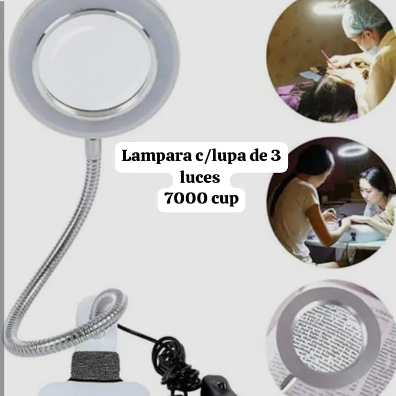 Lámpara con lupa