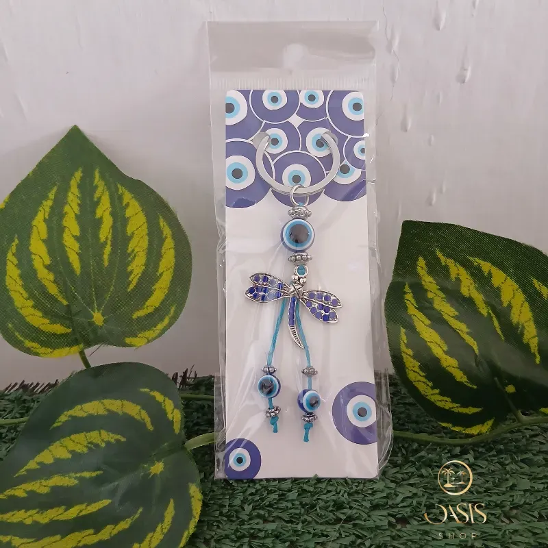 Llavero ojo turco libélula