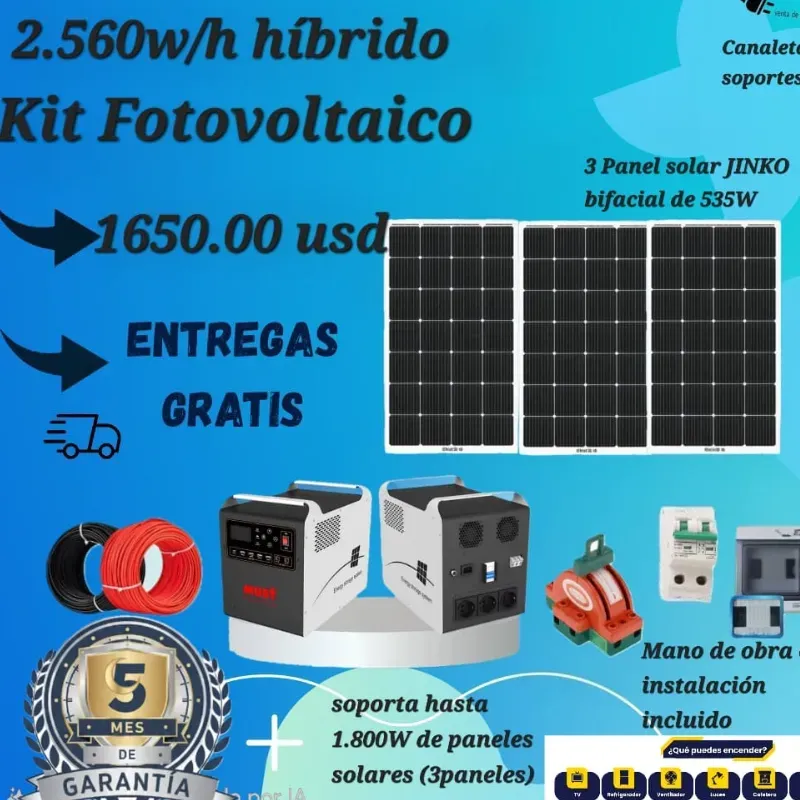 Kit Solar 2560W/h