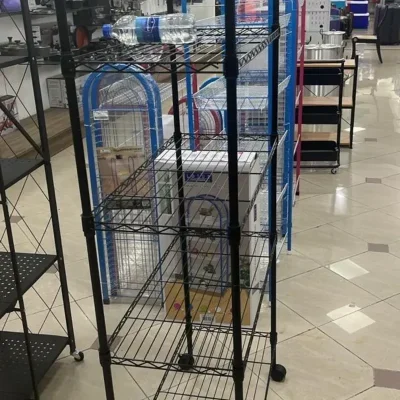 Estante metálico de 5 niveles y rueditas