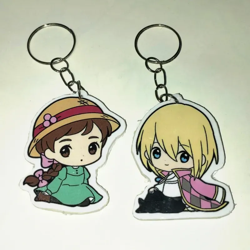  Pareja de llaveros Howl y Sophie (El Castillo Ambulante)