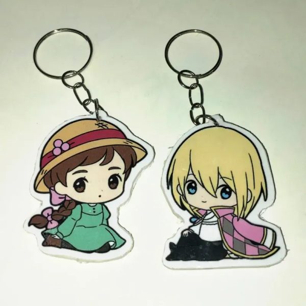  Pareja de llaveros Howl y Sophie (El Castillo Ambulante)