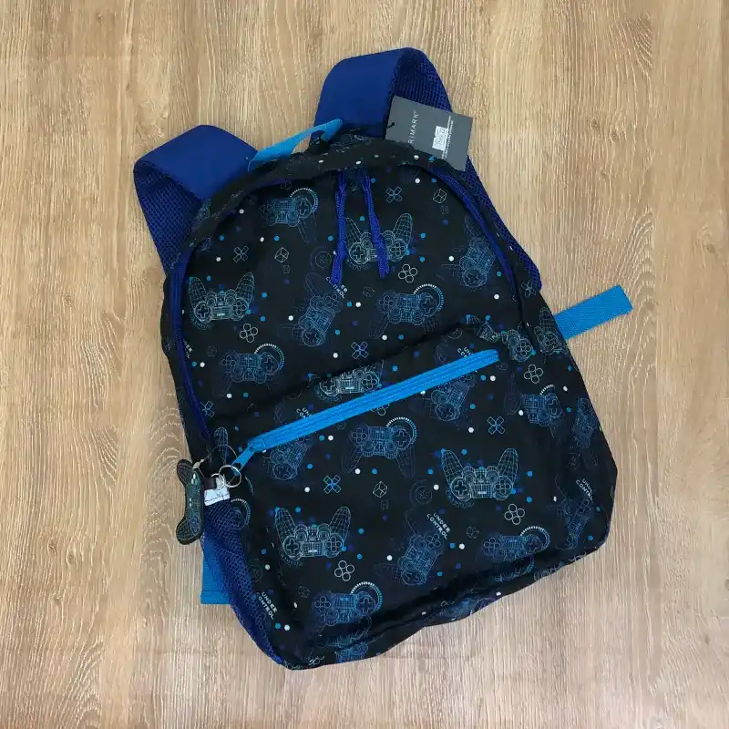 Mochila con motivos de videojuegos