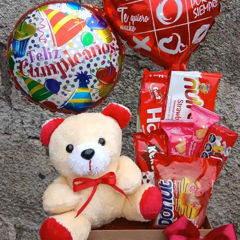 Caja con Peluche Mini