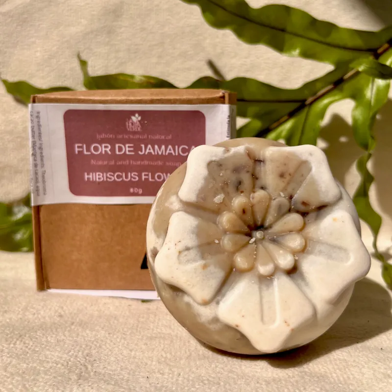 Jabón de flor de jamaica 