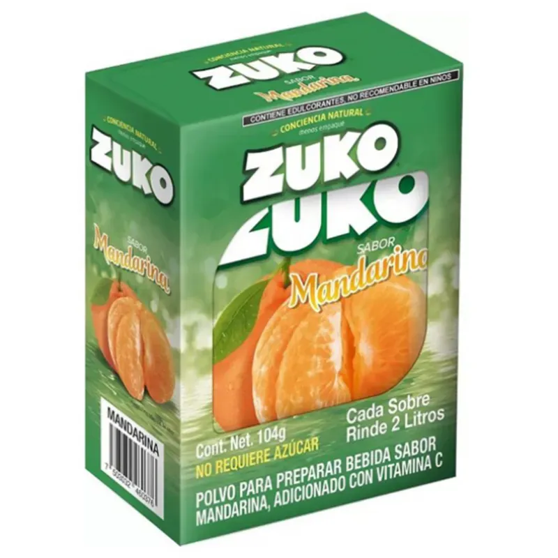 Caja de Refresco Zuko de Mandarina (8 unidades)
