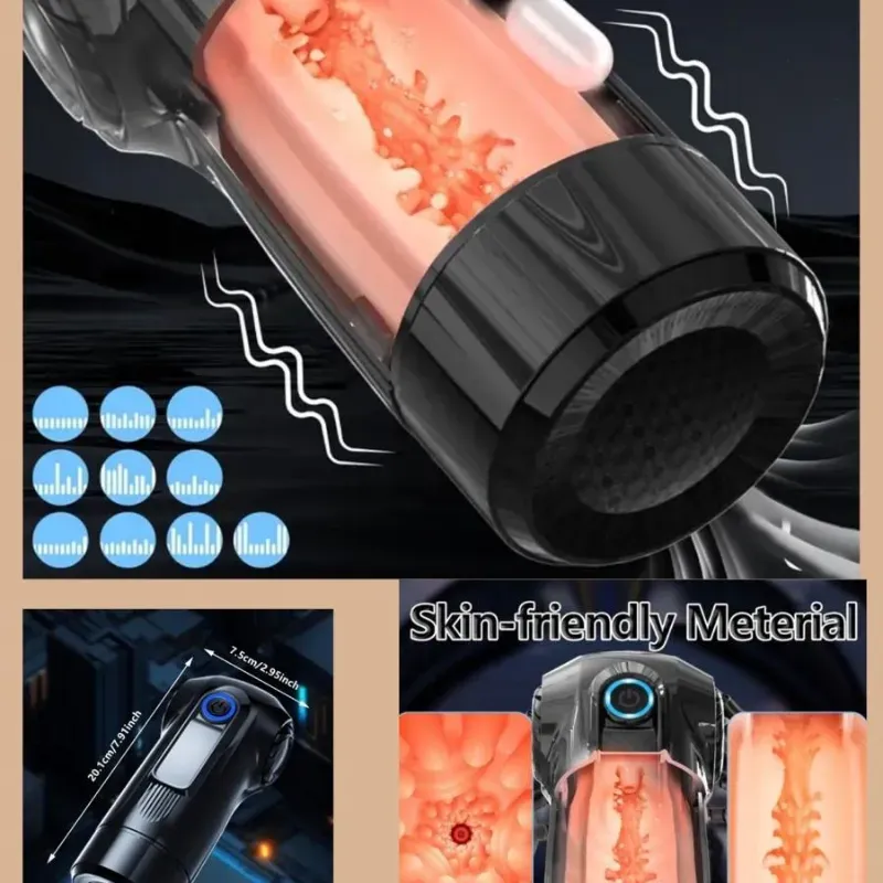 Masturbador masculino por carga USB