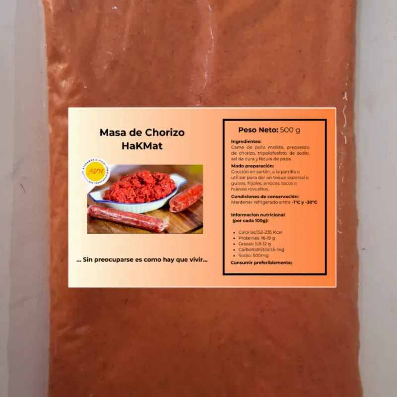 Masa de chorizo 500 gramos
