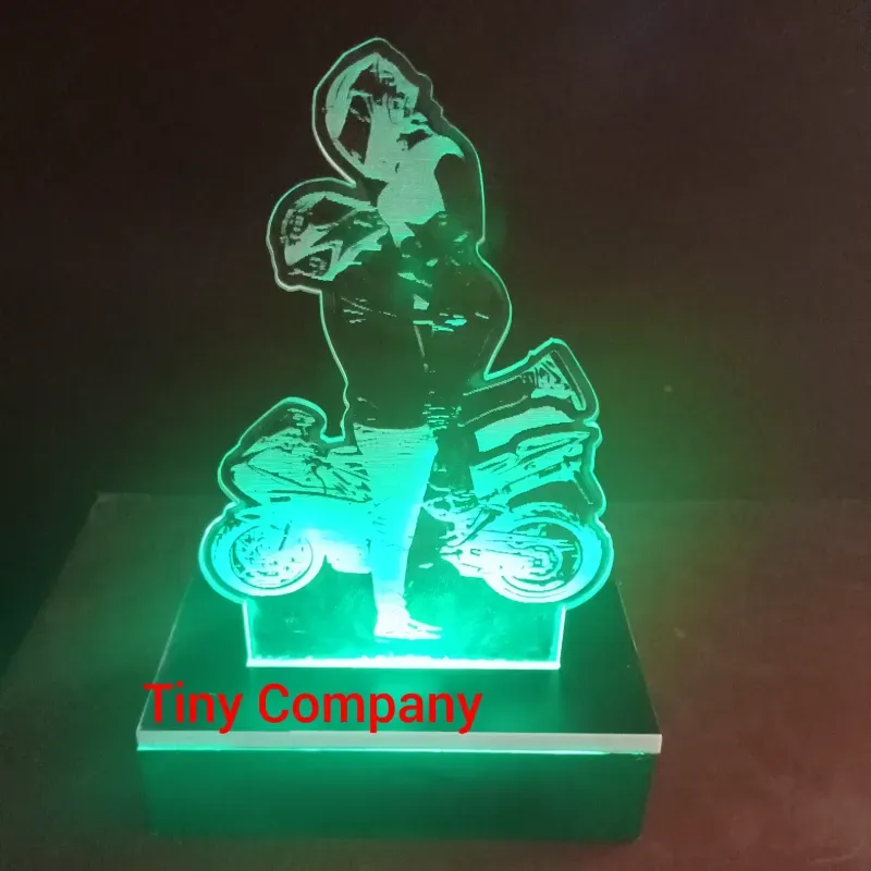 Lámparita 3D Pareja con moto