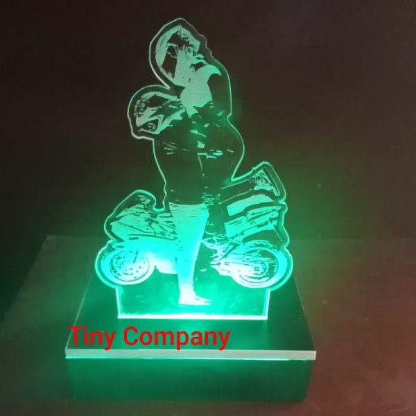 Lámparita 3D Pareja con moto