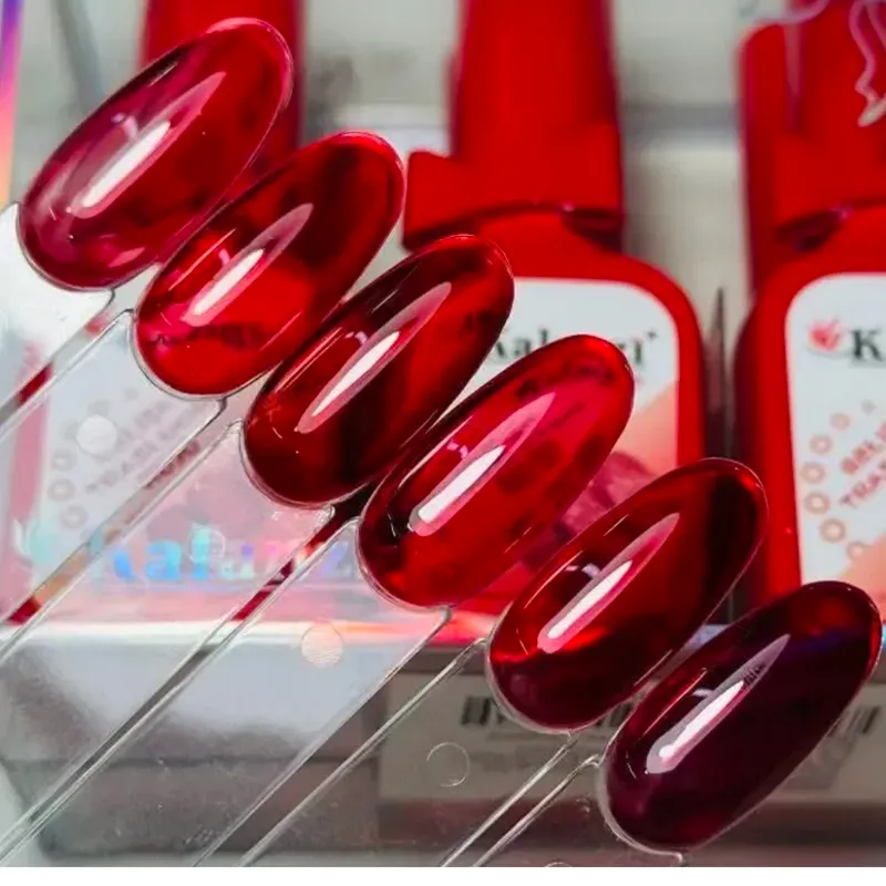 Esmaltes rojos vitral