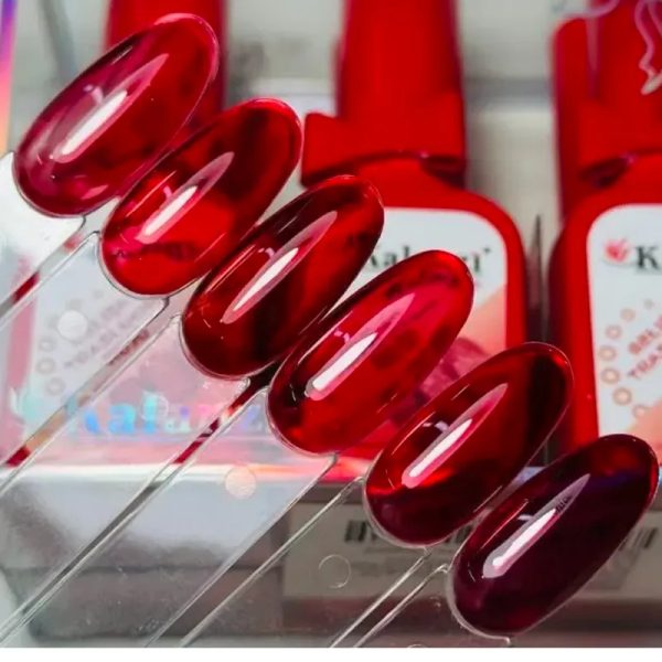Esmaltes rojos vitral