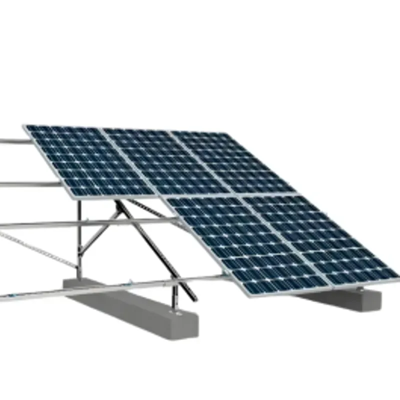 Conjunto completo de accesorios para soportes de paneles solares: compatible con 3 paneles solares