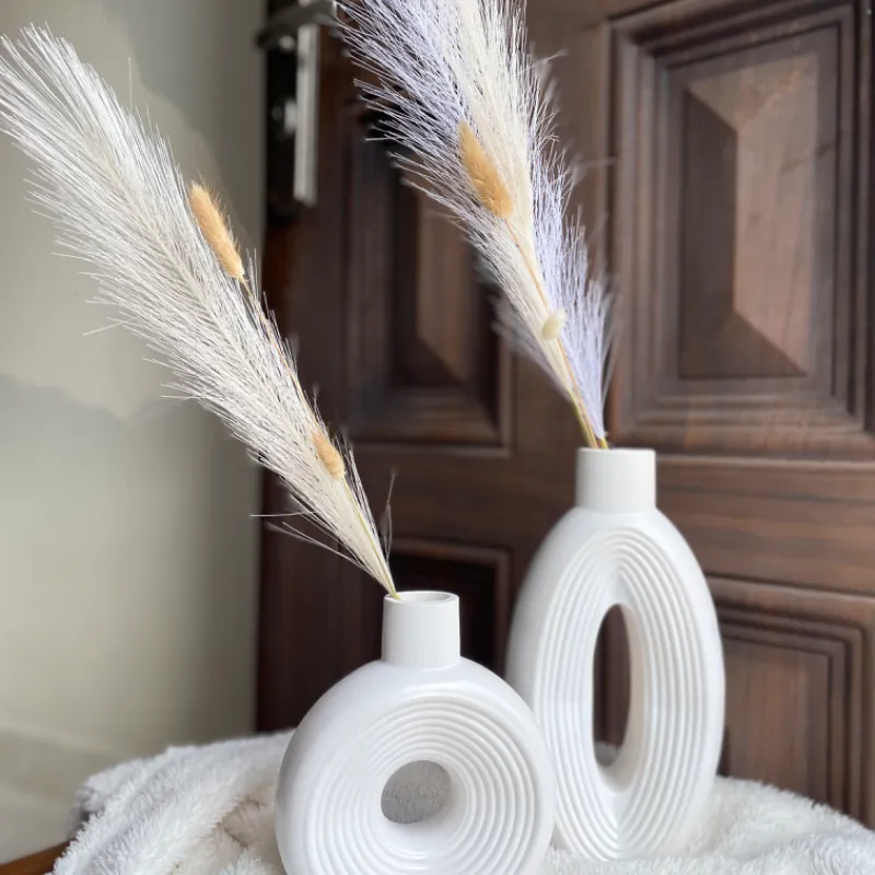 Conjuntos de jarrones estriados