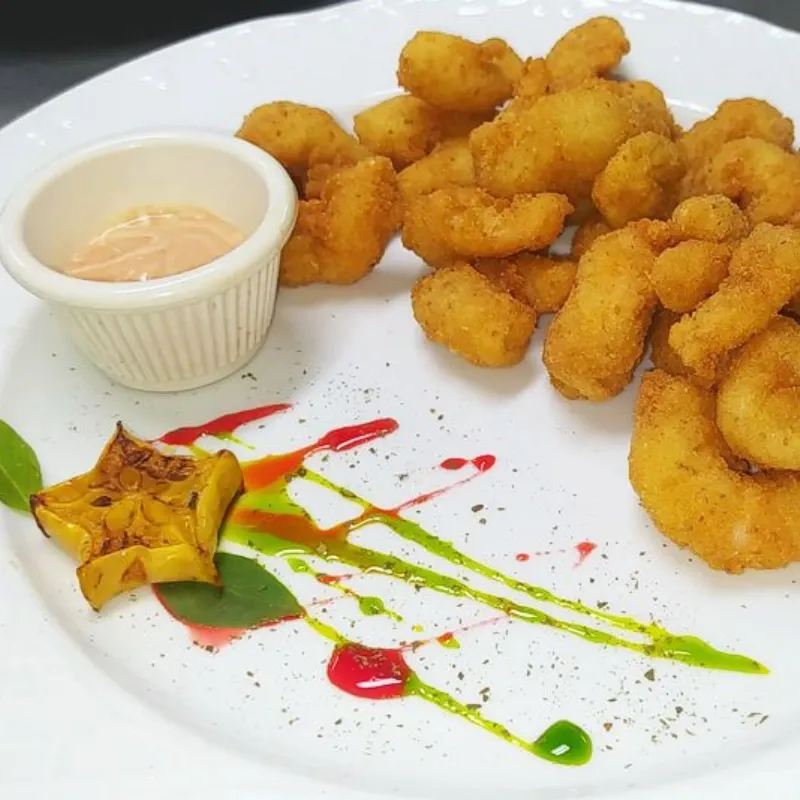 Camarones empanados