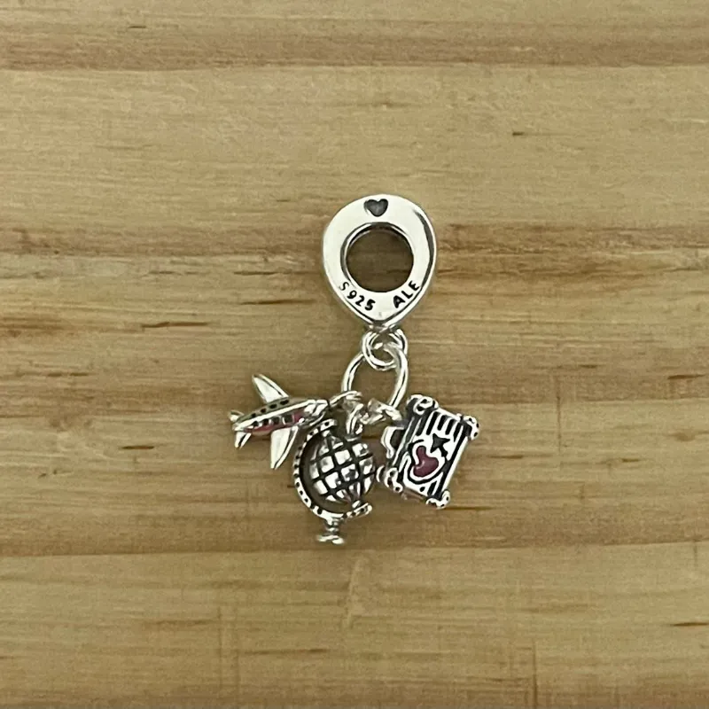 Charm Avión-Mundo-Maleta