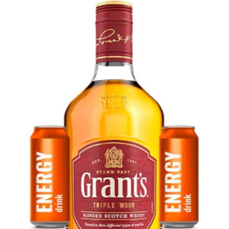 WHISKY GRANT´S + 2 ENERGIZANTES