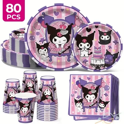 Kit de 80 piezas para cumpleaños