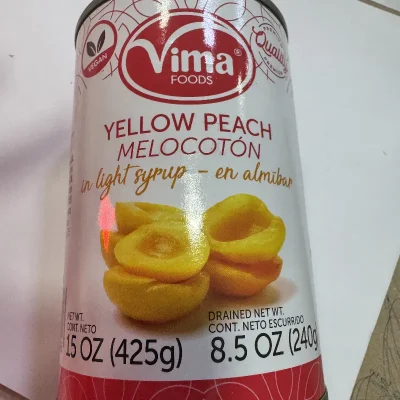 Melocotón en almíbar