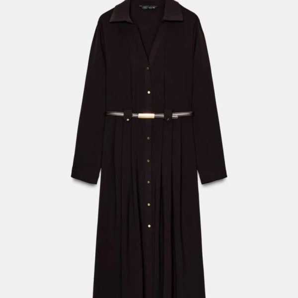 Vestido camisero MIDI cinturón