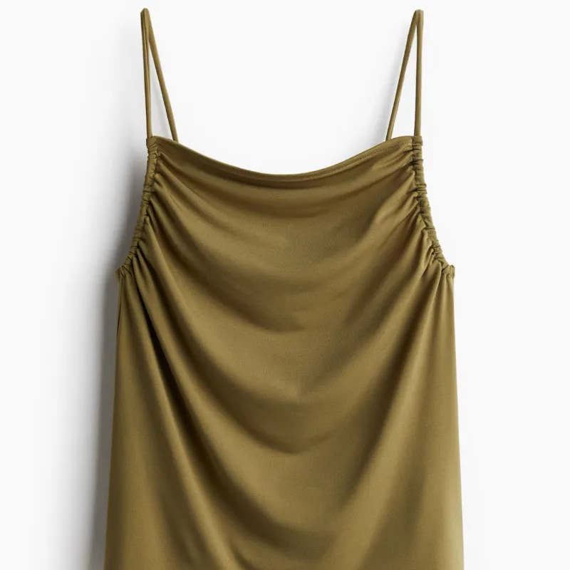 Top fruncido tirante H&M