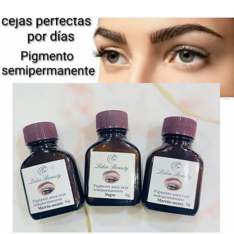 Pigmento semipermanente para cejas