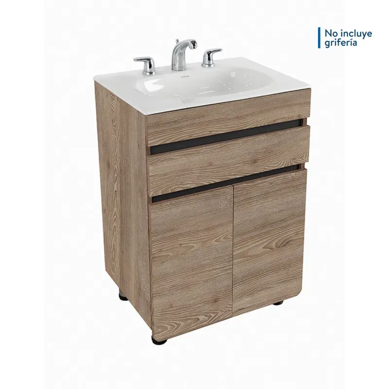 Mueble Aluvia Miel con Lavamanos 60X45 cm Corona