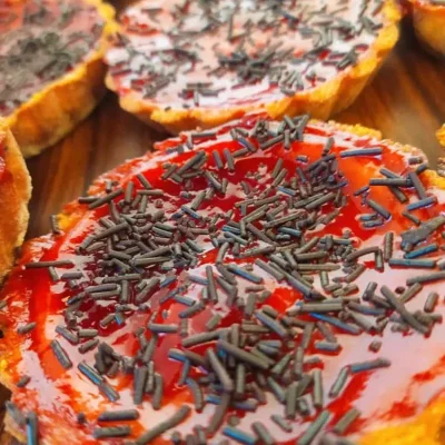 Mini Tarta flan de fresa