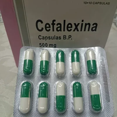 Cefalexina (10 cápsulas de 500 mg)