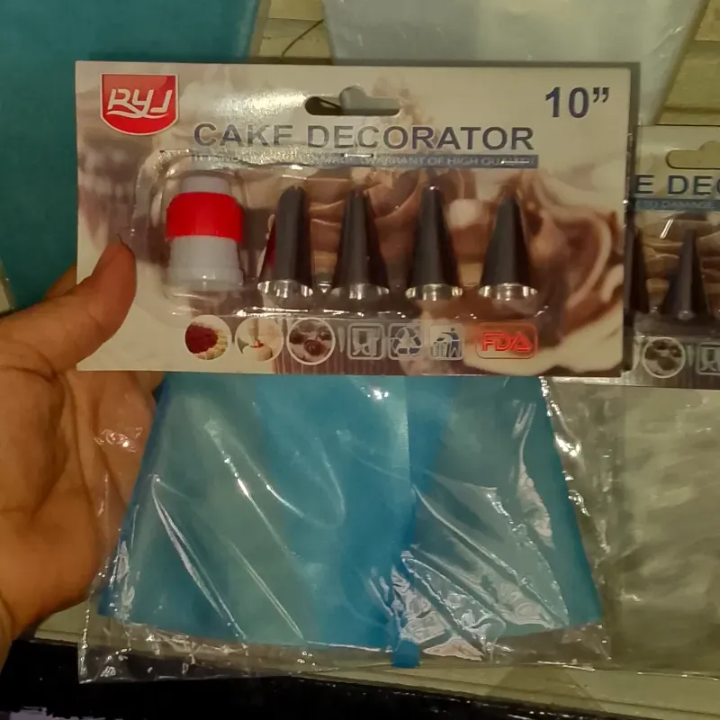 Manga de silicona 10" con boquillas y acople