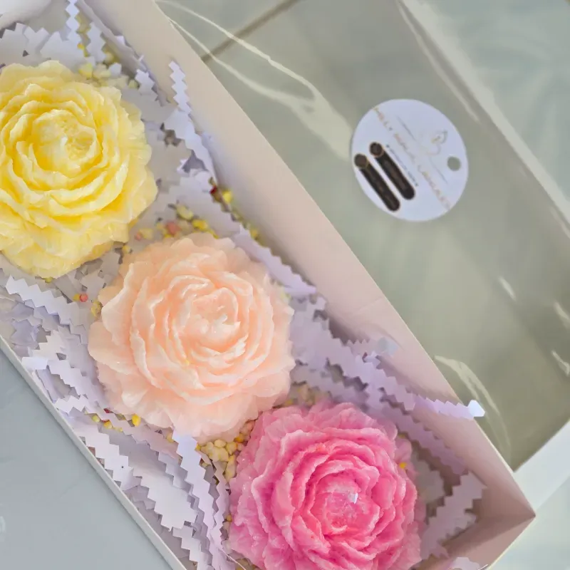 Set de 3 velas decorativas